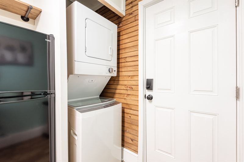 Cottage Washer/Dryer with detergent provided