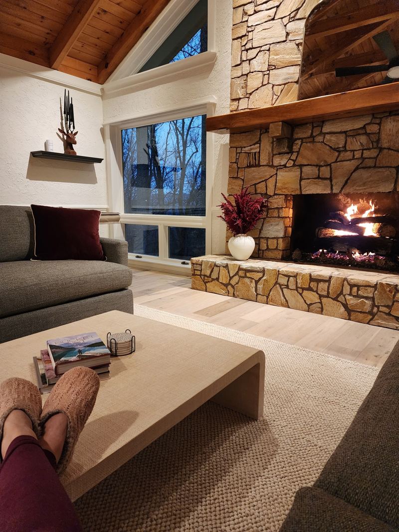 Relax by the cozy fire