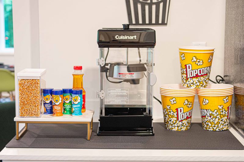 Create your own Popcorn at the Popcorn Bar