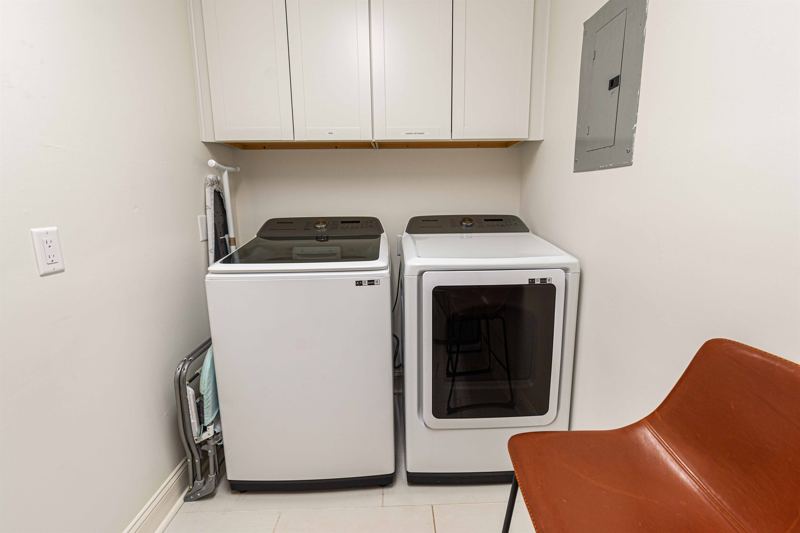 One of two washer/dryer sets