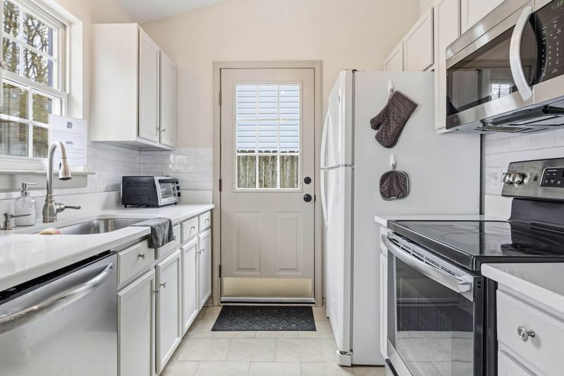 Fully stocked Kitchen with natural light