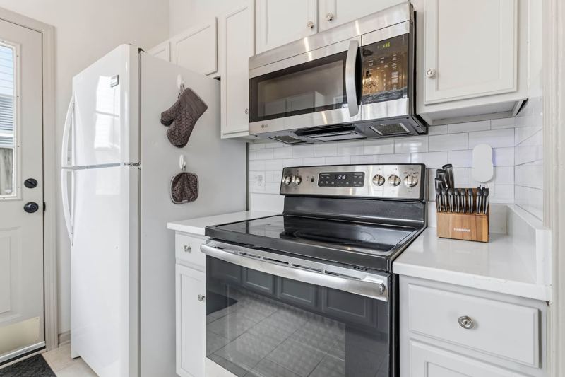 Fully stocked Kitchen with natural light