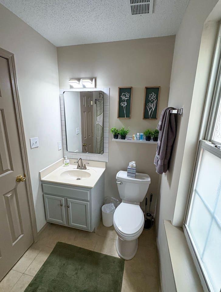 Master Bathroom with shower and vanity