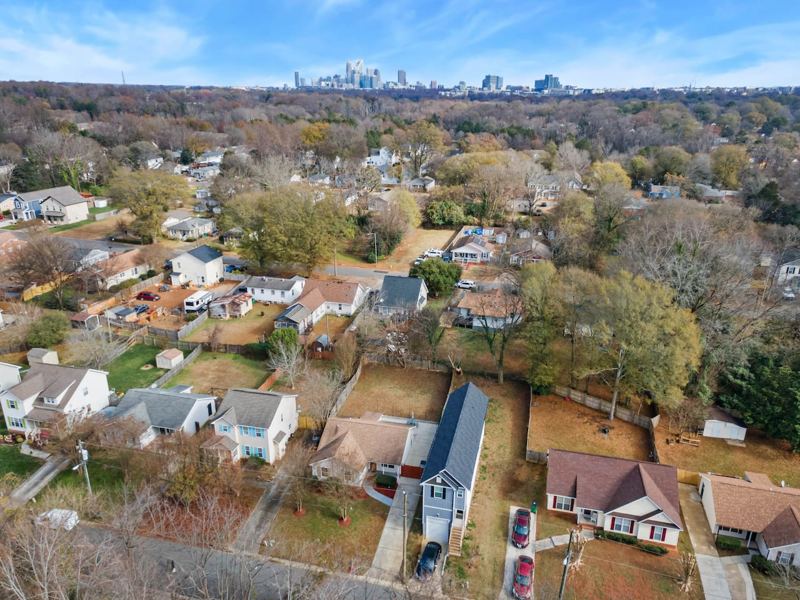 Above view of the property.