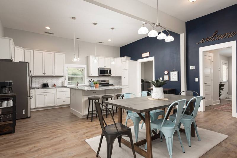 Large kitchen with tremendous storage as well as plenty of seating to enjoy your meals