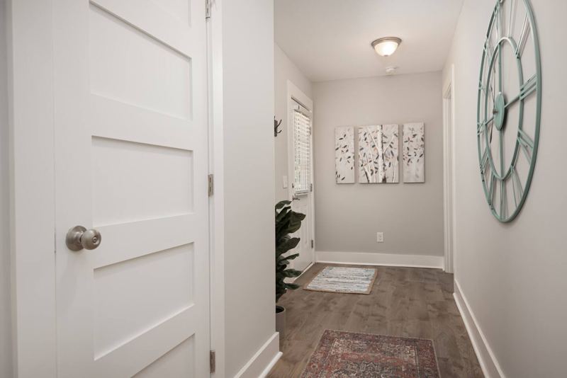 Hallway to Master bedroom and back porch