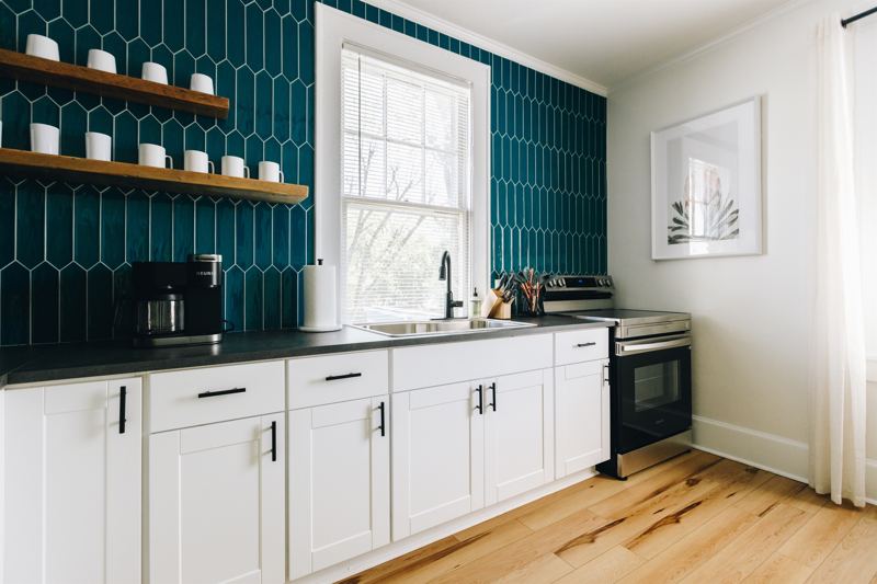 Upstairs Unit Aesthetically Beautiful designed Kitchen - Fully Stocked!