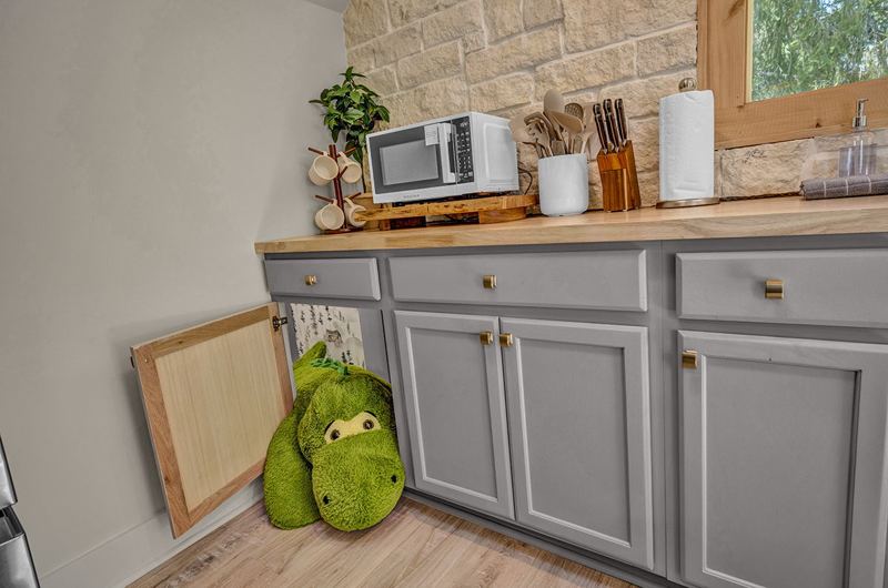 Checkout the secret entrance to the kids playroom!